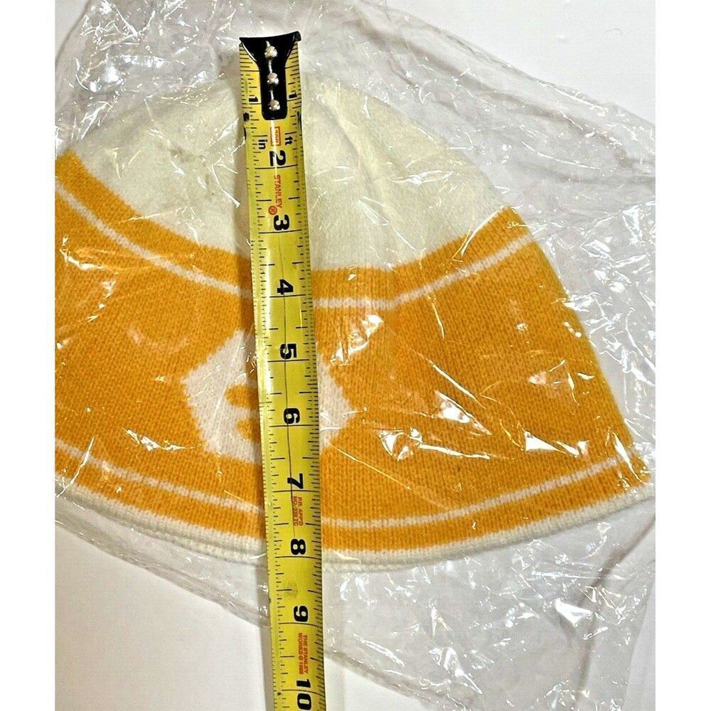 Bumble Dating knitted hat yellow black one size Honey women men